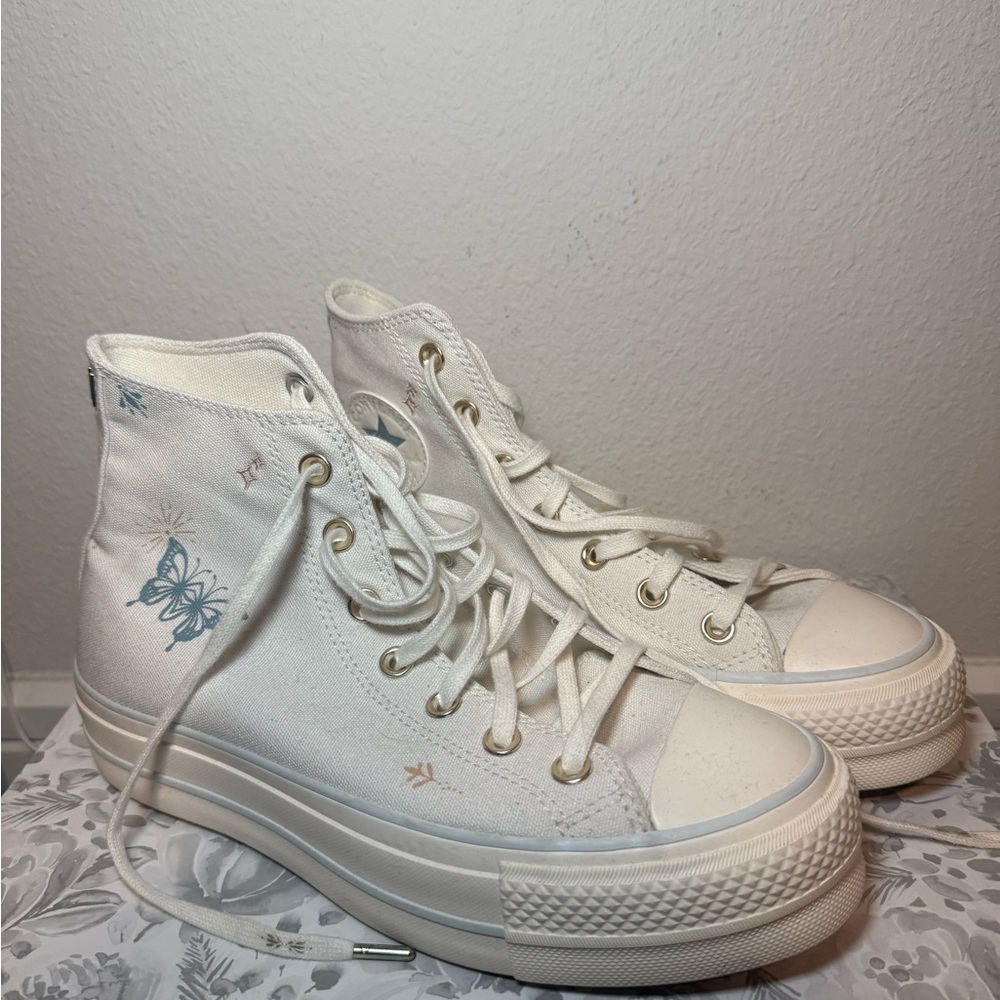 White High-Top Converse